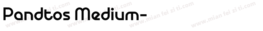 Pandtos Medium字体转换